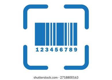 Strichcode-Vektorgrafik., Strichcode-Symbol , Realistisches Strichcode-Symbol auf weißem Hintergrund EPS 10.