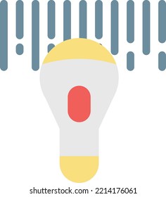 barcode Vector illustration on a transparent background. Premium quality symmbols. Line Color vector icons for concept and graphic design.