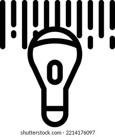 barcode  Vector illustration on a transparent background. Premium quality symmbols. Thin line vector icons for concept and graphic design. 
