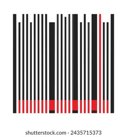 Barcode vector illustration on white background