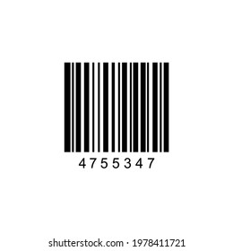 barcode vector image on white background