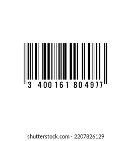 Barcode vector isolated on white background