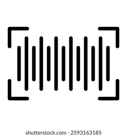 Barcode Vector Line Icon Design