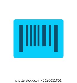 Barcode-Vektor für Produktidentifikation und -abtastung. Einzelhandels-Labelsymbol für Bestand, Shop und Preise. Flachsymbol