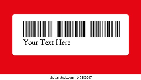 barcode - your text here - EPS10