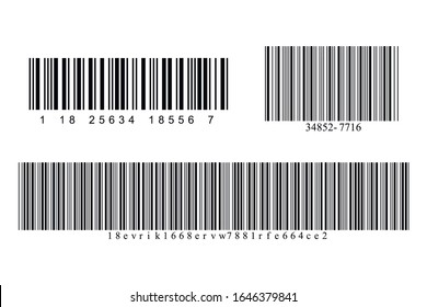 Barcodes Icon Collection Set Isolated On Stock Vector (Royalty Free ...