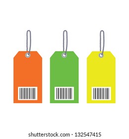 Barcodes isolated on white background