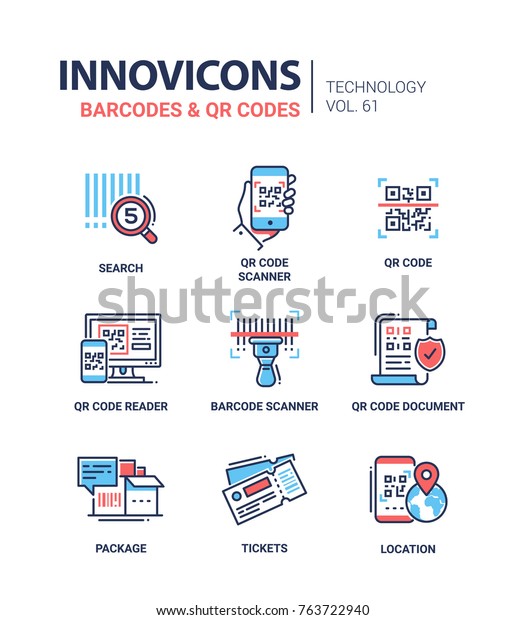 Image Vectorielle De Stock De Codes Barres Et Codes Qr