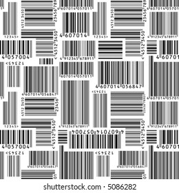 Barcodes. Seamless vector wallpaper