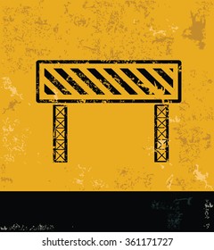 Bar,Construction design on yellow background,grunge vector