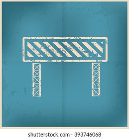 Bar,construction industry on old background,grunge vector