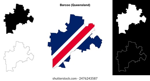 Conjunto de mapas esquemáticos de Barco (Queensland)