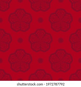 Bardy seamless pattern with vintage ornament. Good for clothing and textiles. Vector illustration.