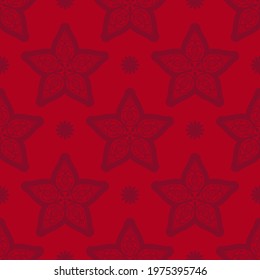 Bardy seamless pattern with vintage ornament. Good for clothing, textiles, backgrounds and prints. 