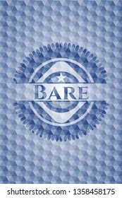 Bare blue polygonal emblem.