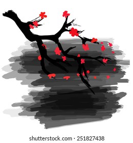 Bare Branch with paint 