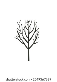 bare tree  doodle vector illustrated 