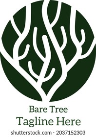 Seltenes Baumlogo für Markenname.