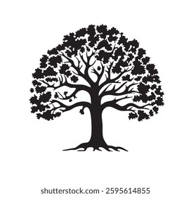 Bare Tree Silhouettes vector art