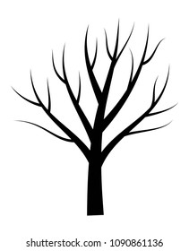 Bare tree vector illustration