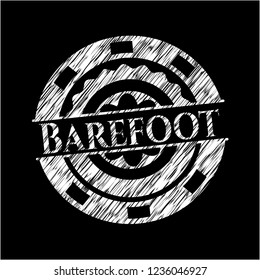 Barefoot with chalkboard texture