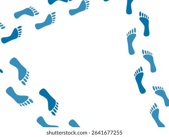 Barefoot template banner with empty space for design, vector of promotion beach marketing, illustration of barefoot design creative