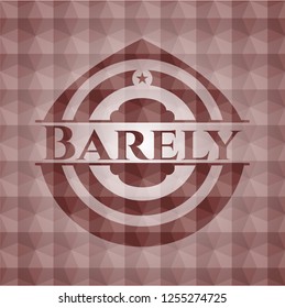 Barely red geometric badge. Seamless.