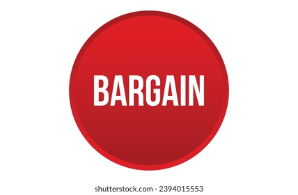 Bargain Banner Design. Schnäppchensymbol. Flache Vektorgrafik.