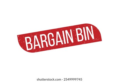 BARGAIN BIN Borracha Carimbo Vetor ilustração isolado no fundo branco