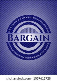 Bargain with denim texture
