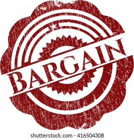 Bargain grunge style stamp