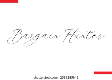 Bargain Hunter Desing sale typography Text