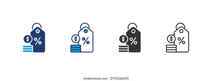 Bargain Icon Set Multiple Style Collection