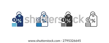 Bargain Icon Set Multiple Style Collection