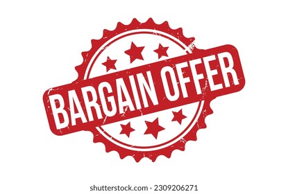 Bargain offer Rubber Stamp Seal Vector