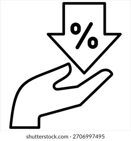 Illustrationsvektor für Schnäppchenkontur
