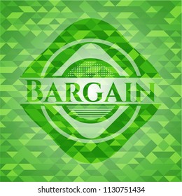 Bargain realistic green mosaic emblem