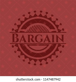 Bargain red icon or emblem