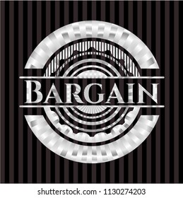 Bargain silvery emblem