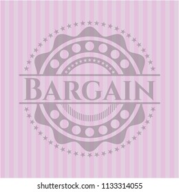Bargain vintage pink emblem