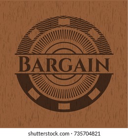 Bargain vintage wood emblem