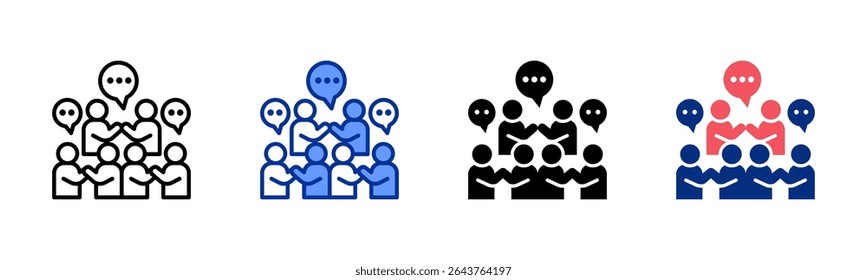 Tarifverhandlungssymbolblatt für mehrere Stilkollektionen