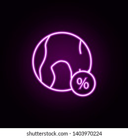 bargains neon icon. Elements of cyber monday set. Simple icon for websites, web design, mobile app, info graphics