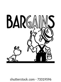 Bargains - Retro Ad Art Banner