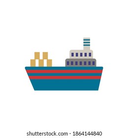 Barge-Symbol. Einfaches Element aus der Port-Auflistung. Creative Barge Symbol für Webdesign, Vorlagen, Infografiken und mehr