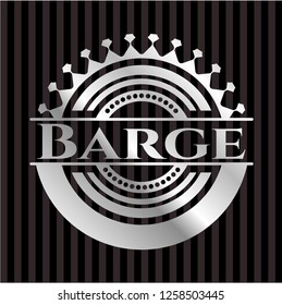 Barge silver badge or emblem