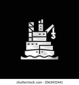 Silberplattierte Metallsymbol
