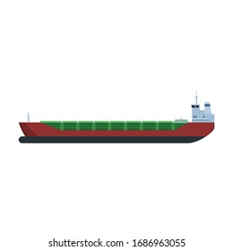 Barge vector icon.Cartoon vector icon isolated on white background barge.