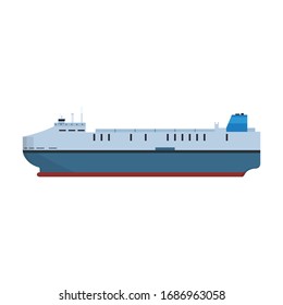 Barge vector icon.Cartoon vector icon isolated on white background barge.