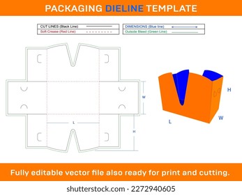 Diseño de plantilla de dieline del portador de barras